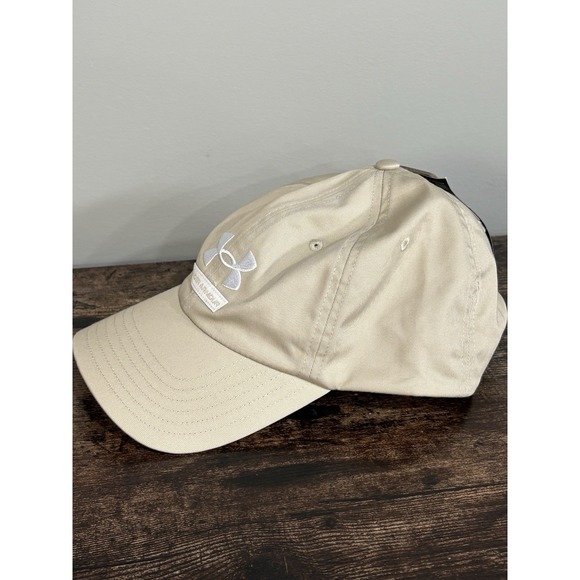 Under Armour‎ Womens Hat UA Strap back Tan NWT Adjustable Fit - Picture 3 of 6